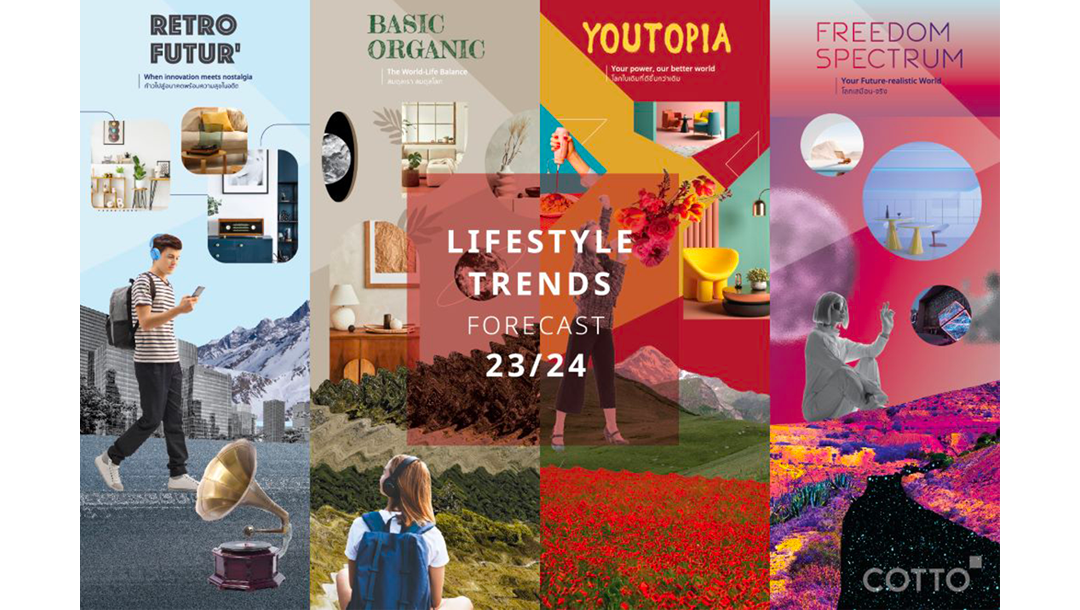 COTTO reveals lifestyle decoration trends for 2023 - 2024, refreshing the new way of life in line with Generation Lifestyle, responding to all needs sustainably.