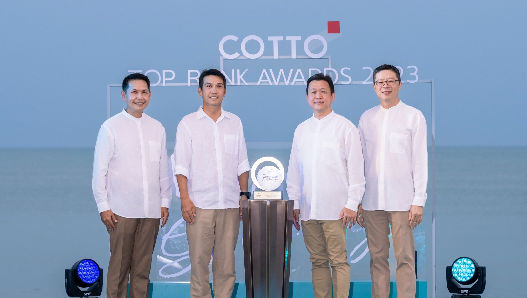 SCGD ปลุกพลังเครือข่ายผู้แทนจำหน่ายมือทองประจำปี ในงาน COTTO Top Rank Award 2023 : The Grandeur Gatherings